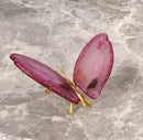 Decorbites agate butterfly ornament set living room brass decor