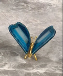 Decorbites agate butterfly ornament set living room brass decor