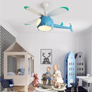 DecorBites™ Aircraft Ceiling Fan Chandelier LED Light Remote Dimming Fixture