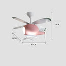 DecorBites™ Aircraft LED Chandelier Ceiling Fan Light Remote Dimming Kids Room Bedroom Decor