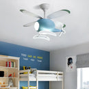 DecorBites™ Aircraft LED Chandelier Ceiling Fan Light Remote Dimming Kids Room Bedroom Decor