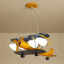 DecorBites™ Airplane Chandelier Kids LED Lights Cartoon Boys Bedroom Cute Gift