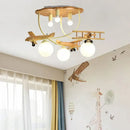DecorBites™ Airplane Chandelier Light for Nursery Room Kid's Bedroom Ceiling LED E27