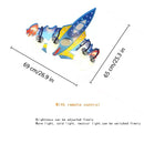 DecorBites™ Airplane Kids LED Chandelier: Eye-Friendly Baby Boy Room Lighting for Environmental Decor.