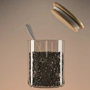 DecorBites™ Airtight Glass Coffee Bean Storage Jar with Bamboo Lid for Kitchenpreservation