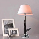 DecorBites™ AK47 Guns Floor Lamp Electroplated Silver Golden Metal Art Deco Bedside Luxury Lamp
