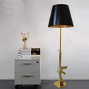DecorBites™ AK47 Guns Floor Lamp Electroplated Silver Golden Metal Art Deco Bedside Luxury Lamp