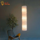 DecorBites™ Akari Noguchi Pendant Lights: Retro White Rice Paper Hanging Lamp for Home Décor.