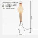 DecorBites™ Akari Noguchi Table Lamp LED E27 Rice Paper Desk Light