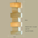 Wabi sabi akari rice paper pendant lamp living room lighting