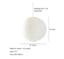 DecorBites™ Akari Rice Paper Pendant Lights - Handwoven LED Hanging Lamp for Home Décor