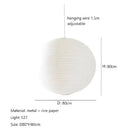 DecorBites™ Akari Rice Paper Pendant Lights - Handwoven LED Hanging Lamp for Home Décor