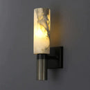 DecorBites™ Alabaster Copper Wall Lamp: Luxury Marble Sconce with LED Light Fixture