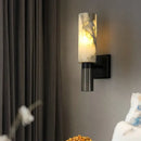 DecorBites™ Alabaster Copper Wall Lamp: Luxury Marble Sconce with LED Light Fixture