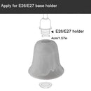 DecorBites™ Alabaster Glass Shade Bell Light Fixture Replacement Cover for Fan Chandelier Sconce