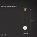 DecorBites™ Alabaster Marble Pendant Lights for Luxury Dining Room, Kitchen & Bar Décor