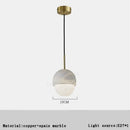 DecorBites™ Alabaster Marble Pendant Lights for Luxury Dining Room, Kitchen & Bar Décor