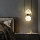 DecorBites™ Alabaster Marble Pendant Lights for Luxury Dining Room, Kitchen & Bar Décor