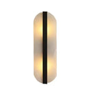 DecorBites™ Alabaster Moon Oval Marble Wall Lamp, Gold/Copper LED Sconce for Modern Indoor Decor