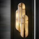 DecorBites™ Alabaster Oval Marble Wall Lamp for Indoor Living Room Bedroom Kitchen Corridor Lighting