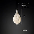 DecorBites™ Alabaster Pendant Lights LED Designer Hanging Lamps For Living Room