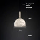 DecorBites™ Alabaster Pendant Lights LED Designer Hanging Lamps For Living Room