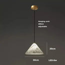 DecorBites™ Alabaster Pendant Lights LED Designer Hanging Lamps For Living Room
