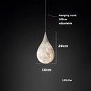 DecorBites™ Alabaster Pendant Lights LED Designer Hanging Lamps For Living Room