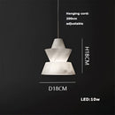 DecorBites™ Alabaster Pendant Lights LED Designer Hanging Lamps For Living Room