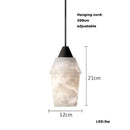 DecorBites™ Alabaster Pendant Lights LED Designer Hanging Lamps For Living Room