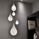 DecorBites™ Alabaster Pendant Lights LED Designer Hanging Lamps For Living Room
