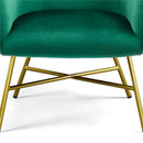 DecorBites™ Alden Design Velvet Club Accent Chair - Green Lounge Chair for Elegant Living Spaces