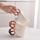 DecorBites™ Alkali Water Biscuit Mug Ceramic Teacup & Saucer Set