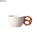 DecorBites™ Alkali Water Biscuit Mug Ceramic Teacup & Saucer Set