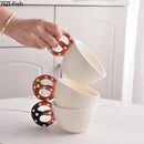 DecorBites™ Alkali Water Biscuit Mug Set - Ceramic Tea & Coffee Cup for Dining Table