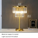 DecorBites™ All Brass Crystal Floor Lamp Gold Luxury Decor Living Room Lighting