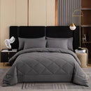 DecorBites™ All-Season Brushed Duvet Quilt, Soft & Breathable, Queen King Size Comforter