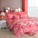 Floral blue & white lightweight duvet cover bedroom bedding set