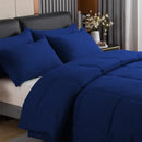DecorBites™ All-Season Quilted Duvet Set - Queen & King Size Comforter with Pillowcases