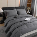 DecorBites™ All-Season Quilted Duvet Set - Queen & King Size Comforter with Pillowcases