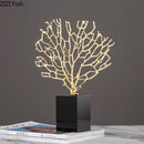 DecorBites™ Alloy Coral Crafts on Crystal Base for Stylish Desktop Decor