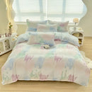 DecorBites™ Aloe Cotton Printed Bed Sets 4Pcs Soft Cozy Bedding Set for Adults