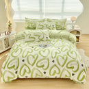 DecorBites™ Aloe Cotton Printed Bed Sets 4Pcs Soft Cozy Bedding Set for Adults