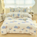 DecorBites™ Aloe Cotton Printed Bed Sets 4Pcs Soft Cozy Bedding Set for Adults