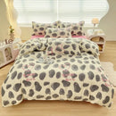 DecorBites™ Aloe Cotton Printed Bed Sets 4Pcs Soft Cozy Bedding Set for Adults