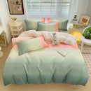 DecorBites™ Aloe Cotton Printed Bed Sets 4Pcs Soft Cozy Bedding Set for Adults