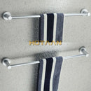 Modern silver double towel bar rail – bathroom anti-rust rack
