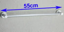 Modern silver double towel bar rail – bathroom anti-rust rack