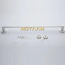 Modern silver double towel bar rail – bathroom anti-rust rack
