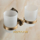 DecorBites™ Aluminium Double Tumbler Holder for Bathroom - YT-11208